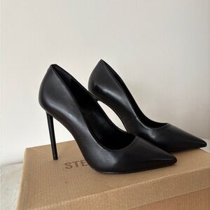 STEVE MADDEN VALA Black Stiletto Heels